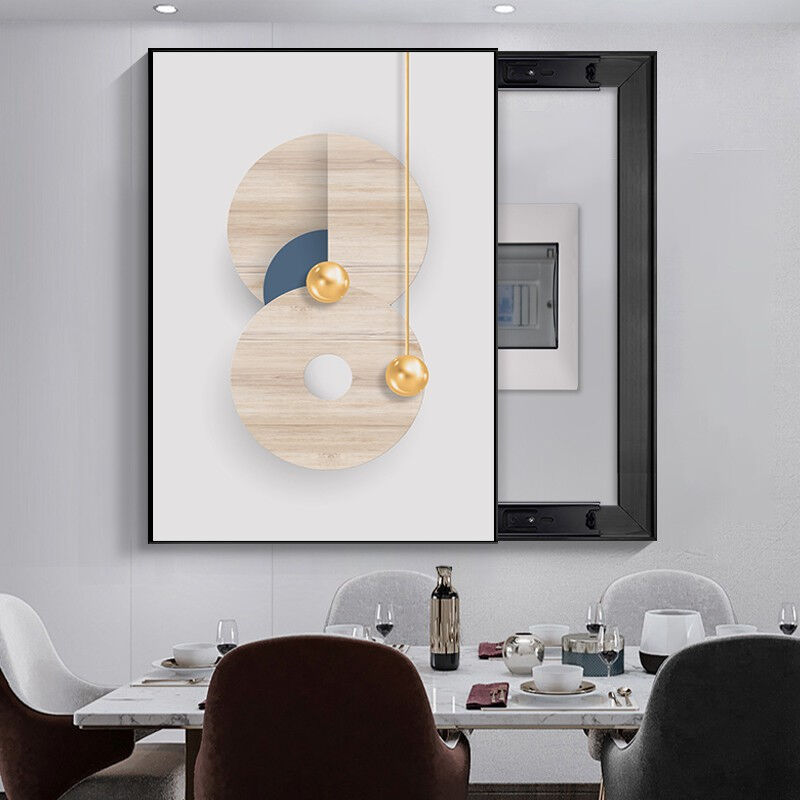 丞仔电表箱装饰画竖款免打孔弱电箱电闸箱配电箱遮挡箱壁画开关盒