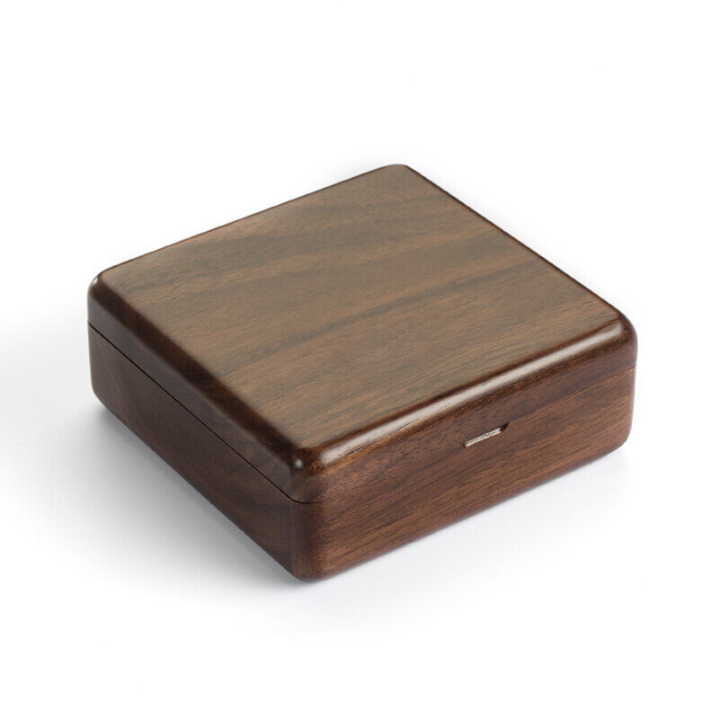 努拉派弘艺堂便携式首饰盒实木旅行随身耳环耳钉耳饰品收纳盒迷你