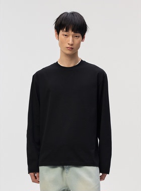 Costful Ro 莱赛尔双纱精梳棉250G基础长袖T恤 抗起球亲肤打底衫