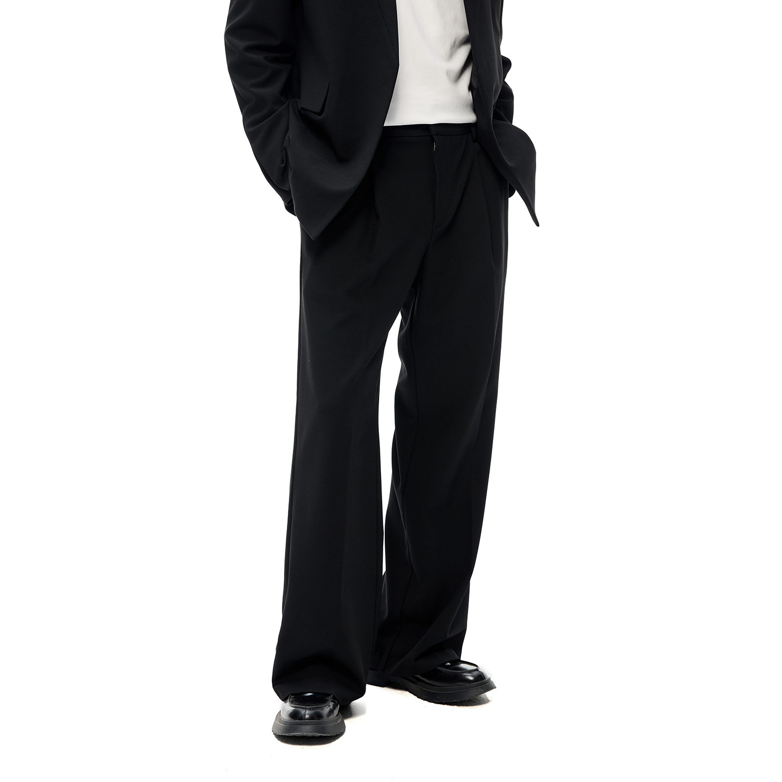 CostfulRo休闲直筒天丝混纺西裤