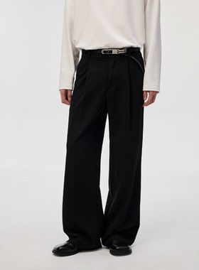 Costful Ro 莱赛尔TR混纺300g/㎡休闲西裤 隐藏磁吸扣抗皱直筒裤