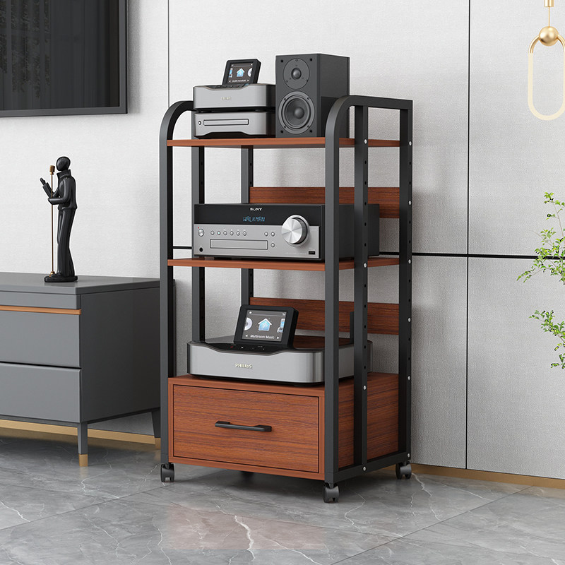 带抽屉功放机架胆机支架音响架HiFi音箱机柜CD机柜子调音台点歌机