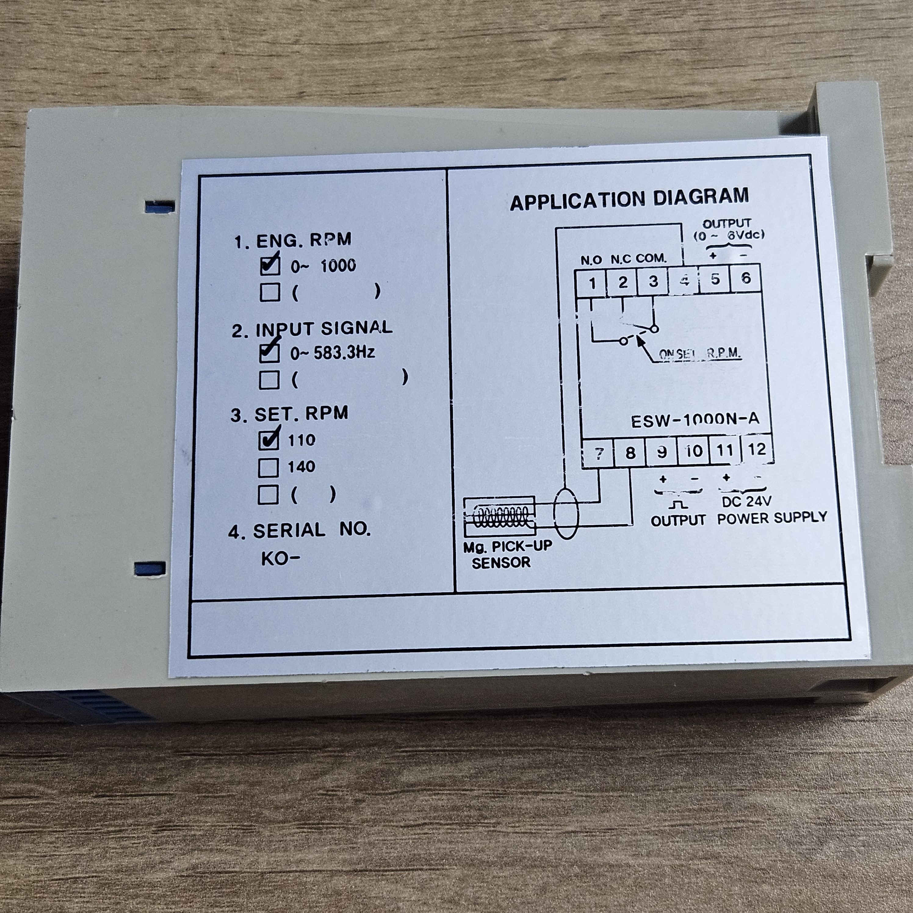 KICO 监测模块继电器 ESW-1000N-A 原装现货议价