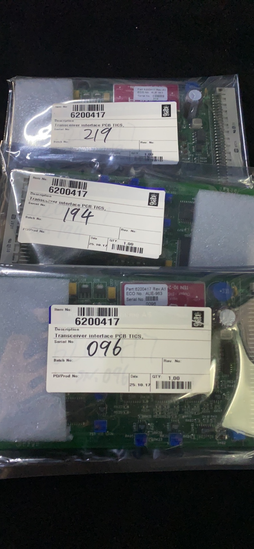 KONGSBERG 6200417 AUE-963 收发器接口PCB TICS 全新议价