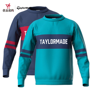 Taylormade高尔夫长袖 休闲运动弹力户外高尔夫圆领卫衣 套头衫 男