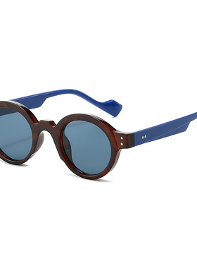 英国moleubak欧美个性美式圆框太阳镜男女士蒸汽朋克小框百搭