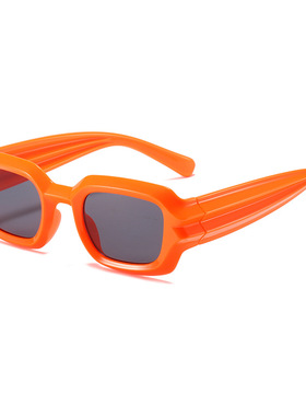 英国moleubak方框太阳镜新款赛博朋克个性墨镜时尚波纹腿嘻哈