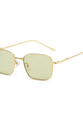 英国moleubak新款方形太阳镜 欧美个性新复古矩形四叶星时尚墨镜