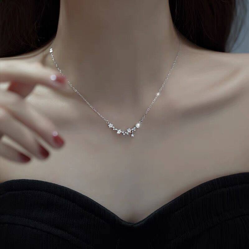 日系设计师topwhits925银流星项链女小众设计小清新甜美少女感