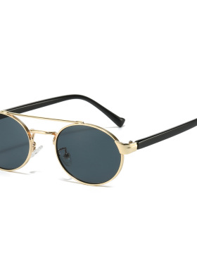 英国moleubak新款双梁太阳镜 欧美个性椭圆百搭简约墨镜