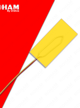 胶带粘贴式热电偶K型表面贴片测温度探头薄膜测温线SRTU-TT-K-30