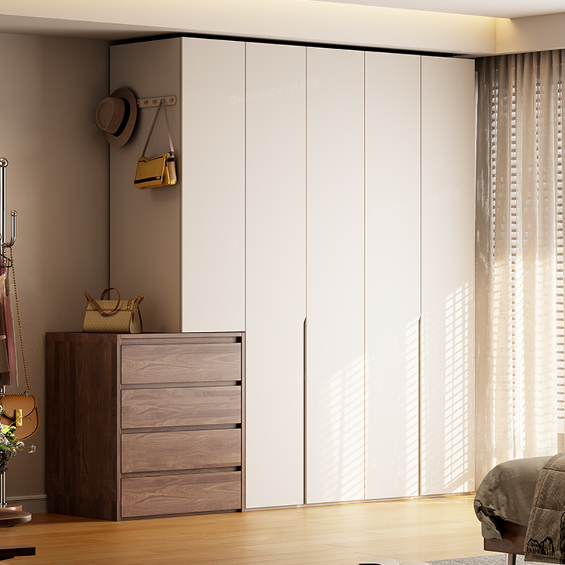 兔宝宝实木拼色大衣橱