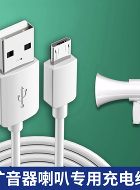 DC5V喊话器扩音器喇叭扬声器充电器线小蜜蜂教师讲课导游扁口迷你音响电源USB安卓typec圆孔数据线