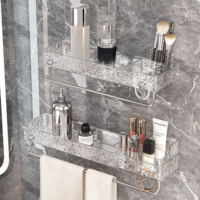 洗手台水龙头置物架亚克力浴室卫生间洗漱台壁挂式免打孔收纳架子