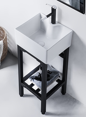 莫德卡恩MODEUCANE 加深一体落地洗手盆陶瓷家用洗脸盆小户型阳台