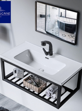 莫德卡恩MODEUCANE 挂墙式洗手盆超深15cm家用陶瓷洗脸池加深台盆