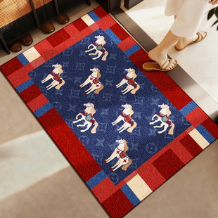 入户门地垫2026马年新年进门门口脚垫入门可裁剪地垫高档地毯垫子