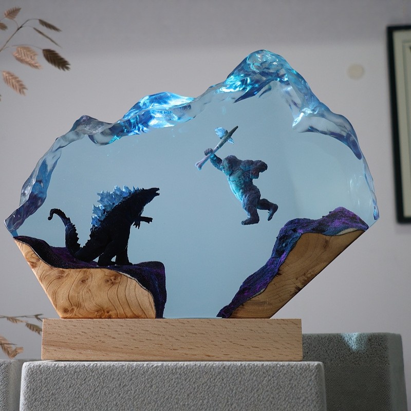 新款25年创意微景观树脂小夜灯欧式圣诞礼物摆件工艺品潮桌面摆件,家居饰品,桌面摆件,淘宝优惠券,粉丝福利购,淘宝优惠卷