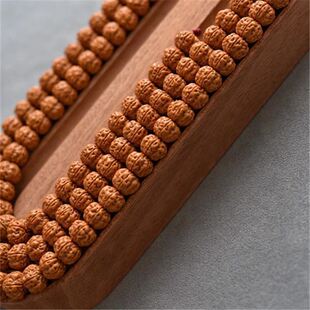 小金刚菩提子108颗一代双龙纹梅花桩树姜黄皮爆肉原籽男士手串