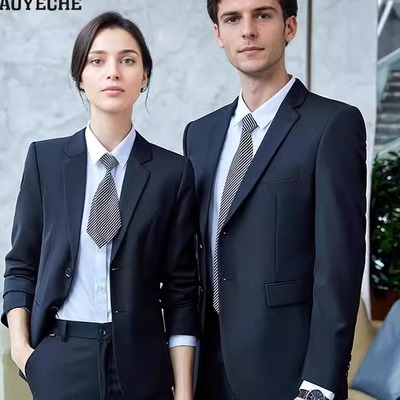 高端职业西装套装男女2025新款春秋款小个子高级感羊毛轻奢风正装