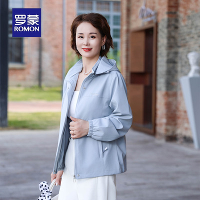 妈妈春装连帽外套2025新款