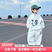 运动潮帅气时髦男孩春季 男童套装 儿童春秋款 新款 炸街衣服 2026春装