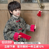 中式 唐装 外套国风汉服过年服 秋冬儿童男孩冬装 男童拜年服2026新款