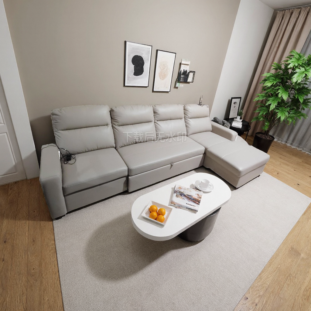 大户型功能电动沙发三人位