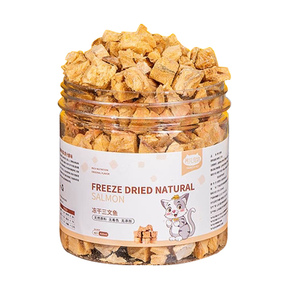 猫咪零食冻干三文鱼粒块增肥发腮