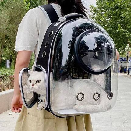 猫包太空舱便携外出透气大容量宠物双肩背包猫书包装狗袋猫咪用品