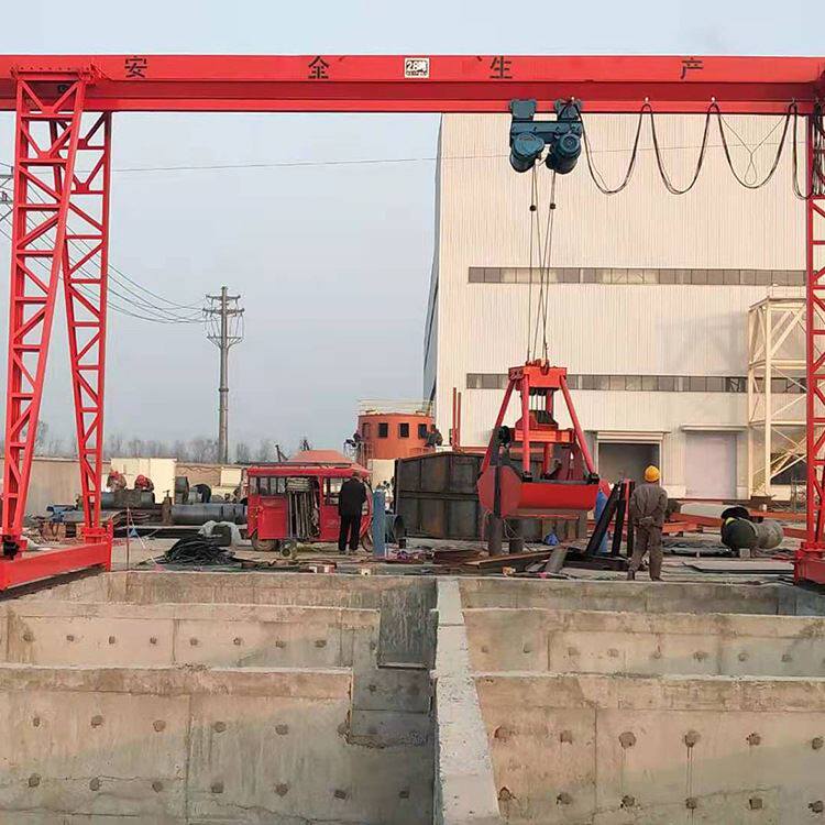 电动葫芦抓斗门式起重机 10吨抓斗行吊 龙门吊厂家