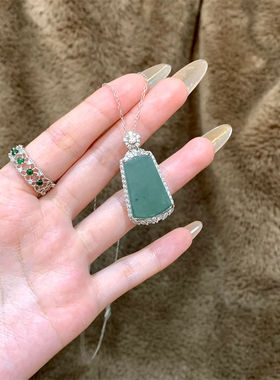 日系cherry kitty年锆石无事牌吊坠项链女新中式轻奢小众气质