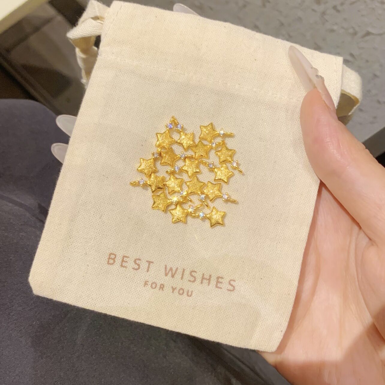 日系设计师topwhits925银mini闪钻简约拉丝星星项链韩系百搭通勤