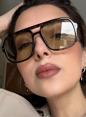 日本cherry kitty双梁方形米钉太阳镜新款墨镜简约时尚欧美