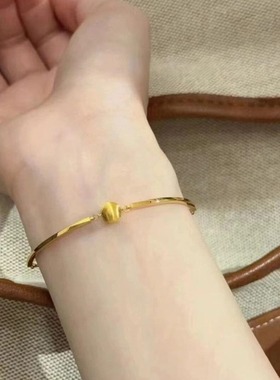 日系Cherry Kitty极简古法猫眼手链女vintage轻奢高级小众设计