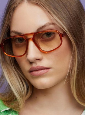 日本cherry kitty双梁墨镜潮流椭圆新款个性太阳镜时尚简约复古