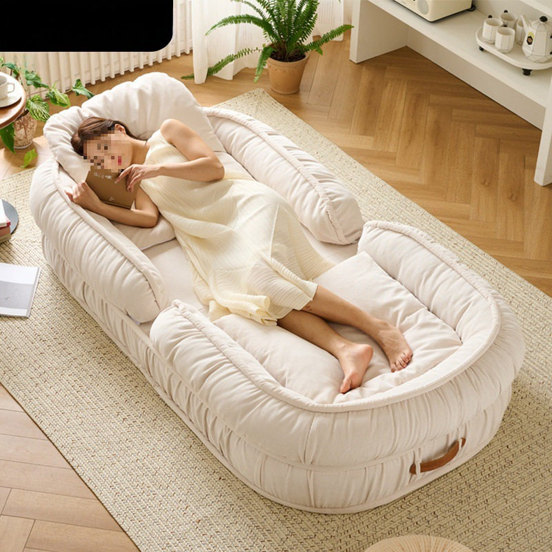 懒人沙发人类狗窝沙发床单人大房间卧室榻榻米双人网红阳台折叠厂