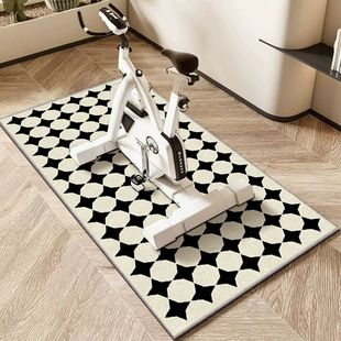 动感单车地垫跑步机垫子椭圆机防滑垫静音减震隔音地毯健身YS