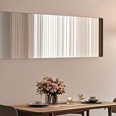 无框装 饰镜挂墙自粘餐厅墙面横挂长镜子客厅咖啡店民宿创意壁画镜