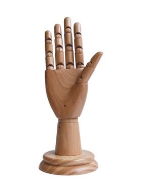 现货供应木手木制手模关节可活动手模配木底加固眼镜小饰品展示架