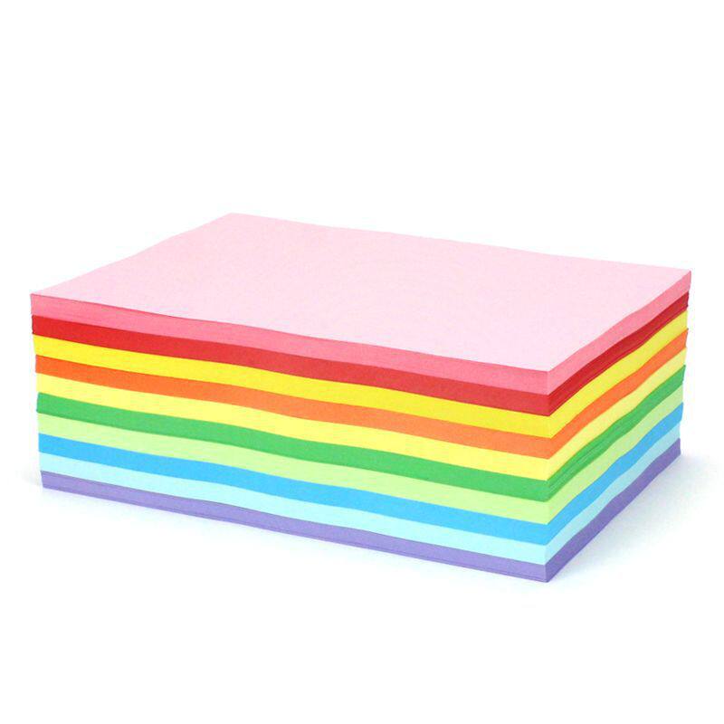 彩色打印纸A4复印纸a4彩纸70g80g手工折纸办公宣传页 幼儿园