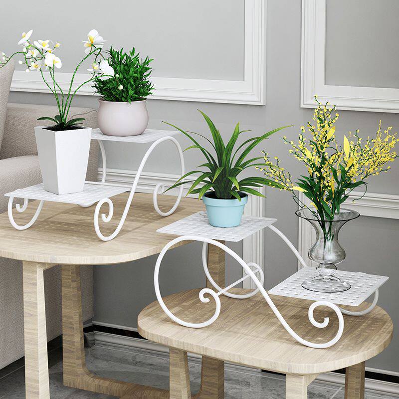 铁艺多层花架落地式绿萝架客厅室内装饰花盆架阳台花架子盆栽仕淮