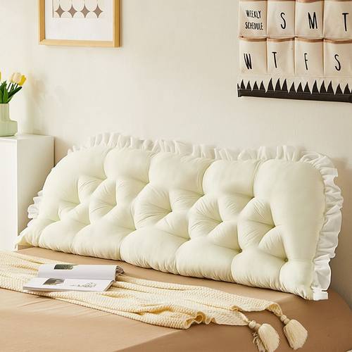 ins风床头靠垫床上护腰靠垫大学靠枕韩式靠垫大靠背榻榻米可固定