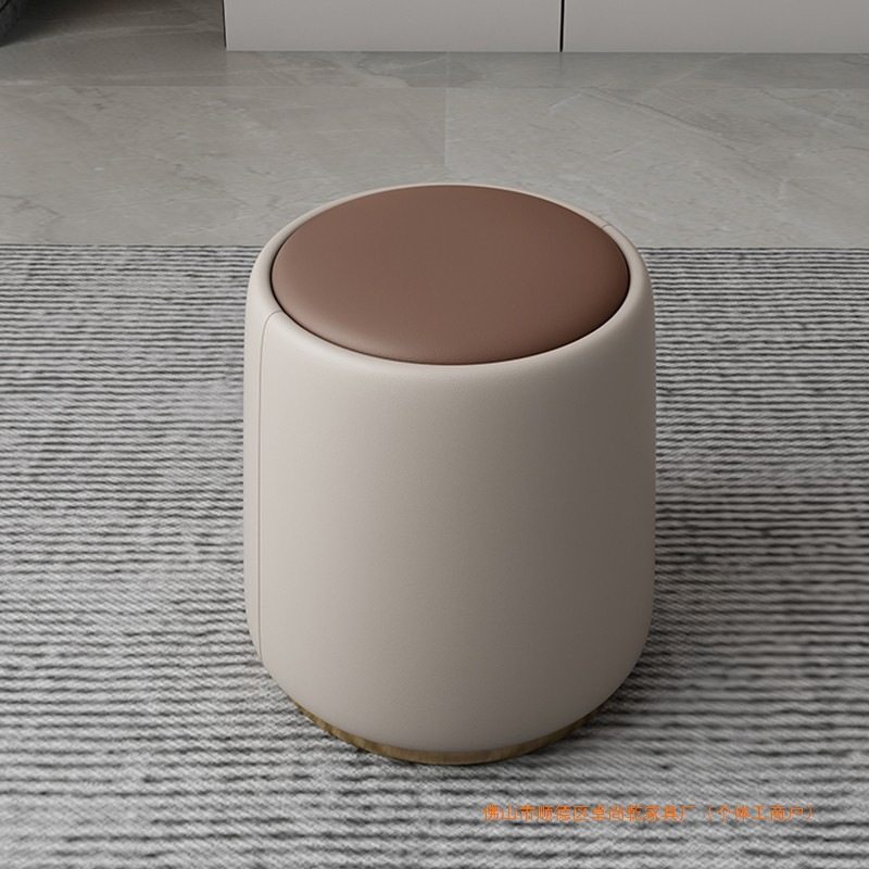 北欧家用轻奢茶桌凳子茶几矮凳卧室化妆凳小圆凳极简换鞋凳北祥沃