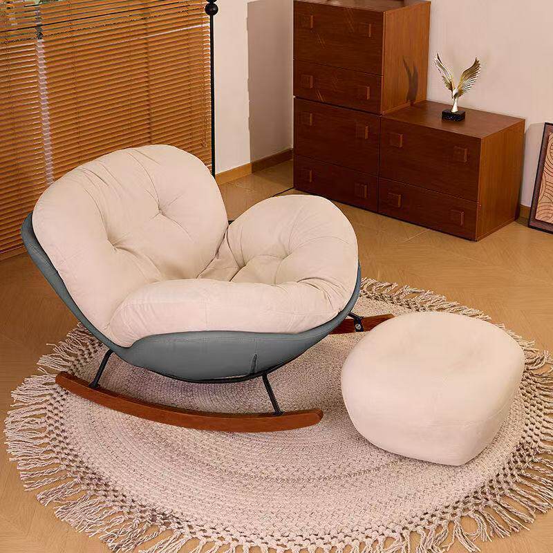 简约现代摇摇椅阳台客厅休闲躺椅卧室家用午睡懒人沙发椅可躺可坐