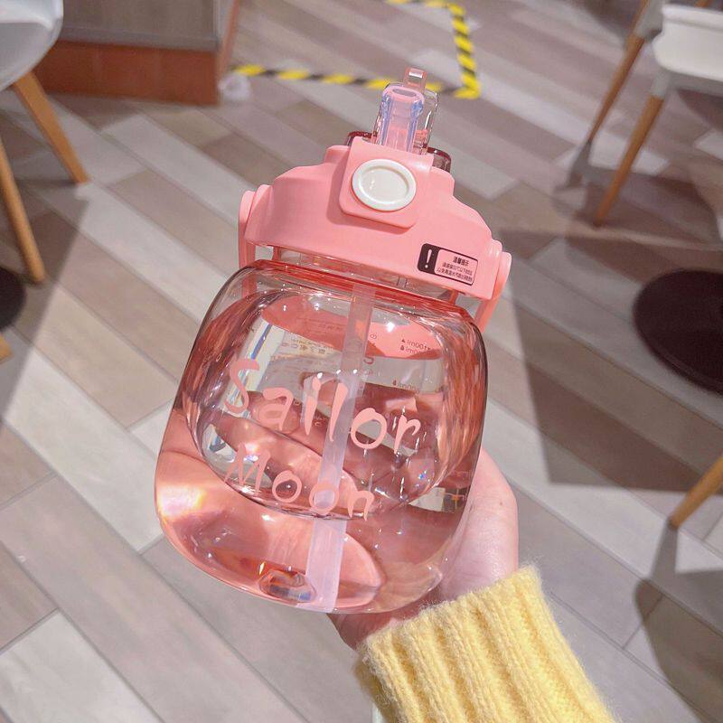 双饮大容量水杯女生高颜值运动吸管杯子学生儿童款水壶夏季大肚杯