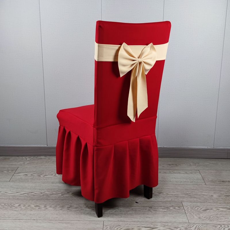 弹力连体凳套加厚空气层座椅套椅套酒店饭店婚庆椅子套罩宴会椅套