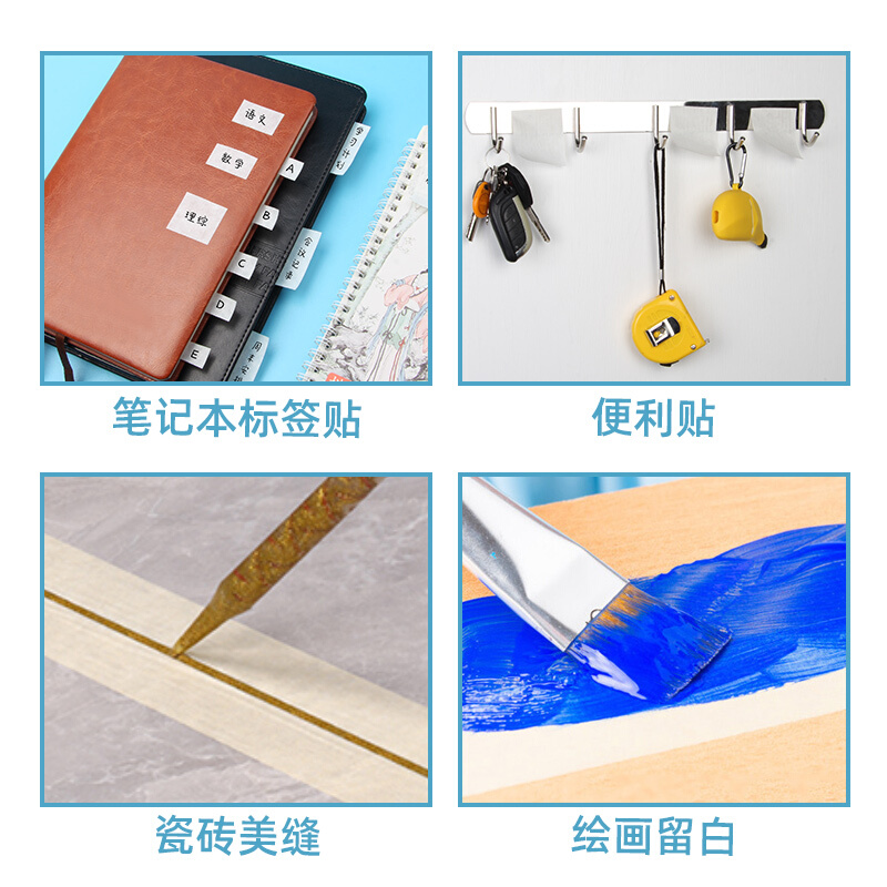 不干胶贴纸标签纸可手写自粘性便签纸办公用品姓名水杯分类纸商品