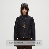 出逃赤岗西 立领夹克 巴恩风复古全棉竹节原牛牛仔外套女春秋新款