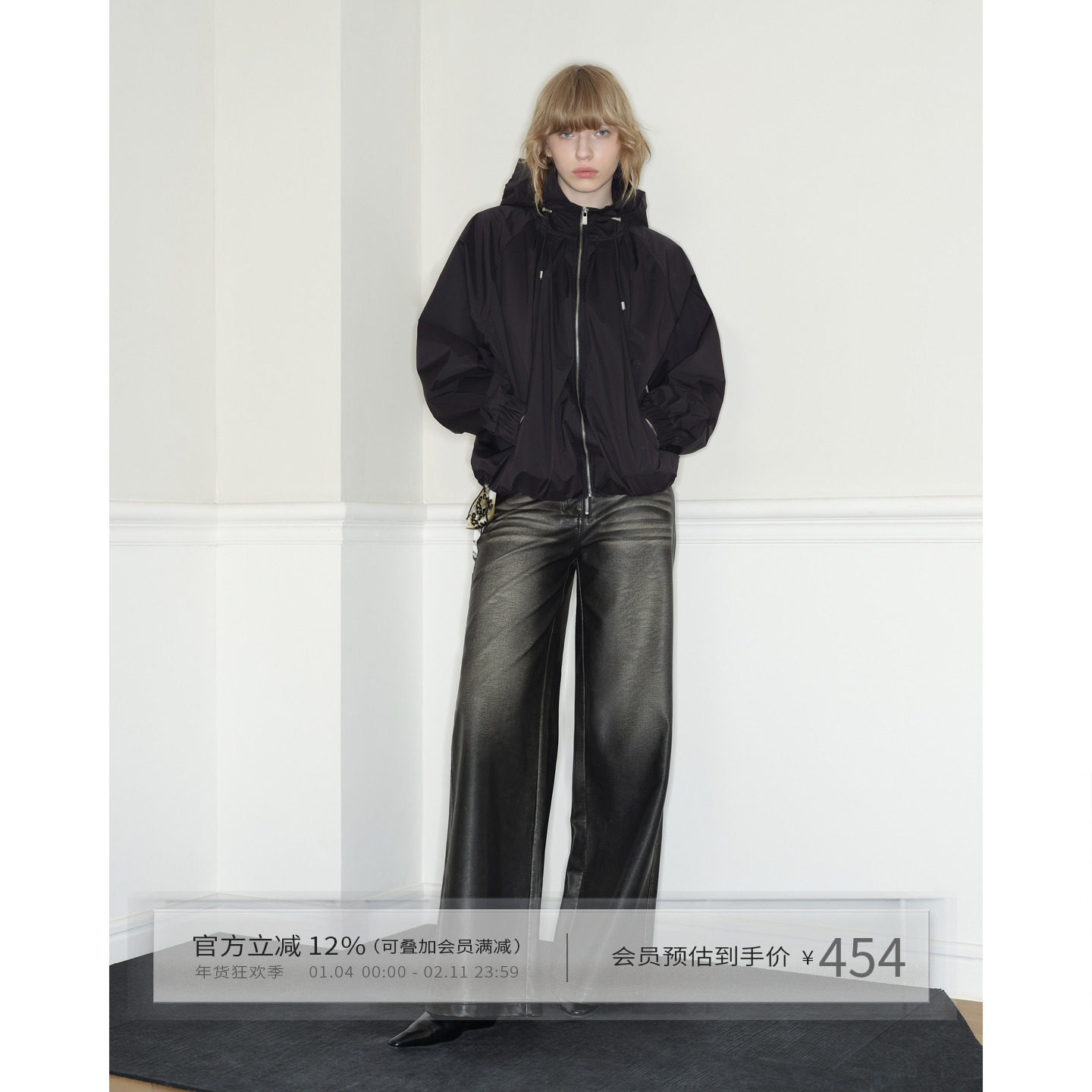 出逃赤岗西 美式机能风花苞型连帽外套男女款秋户外运动松紧夹克,女装/女士精品,短外套,淘宝优惠券,粉丝福利购,淘宝优惠卷